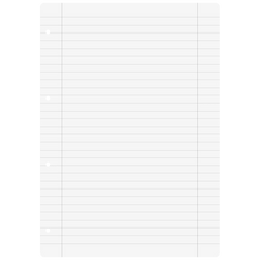 Ringbucheinlagen | A4, liniert mit Randlinie innen und außen, weiß, 100 Blatt