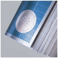 Collegeblock Premium Student Spirale oben | A4, Lineatur 27, 80 Blatt, blau