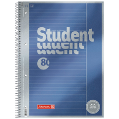 Collegeblock Premium Student | A4, Lineatur 25, 80 Blatt, blau