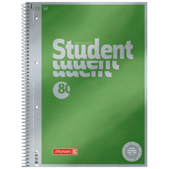 Collegeblock Premium Student | A4, Lineatur 20, 80 Blatt, grün