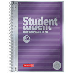 Collegeblock Premium Student „Noten“ | A4, Lineatur 14, 50 Blatt, violett