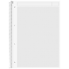 Collegeblock Premium Student „Protokoll“ | A4, kariert, 80 Blatt, anthrazit