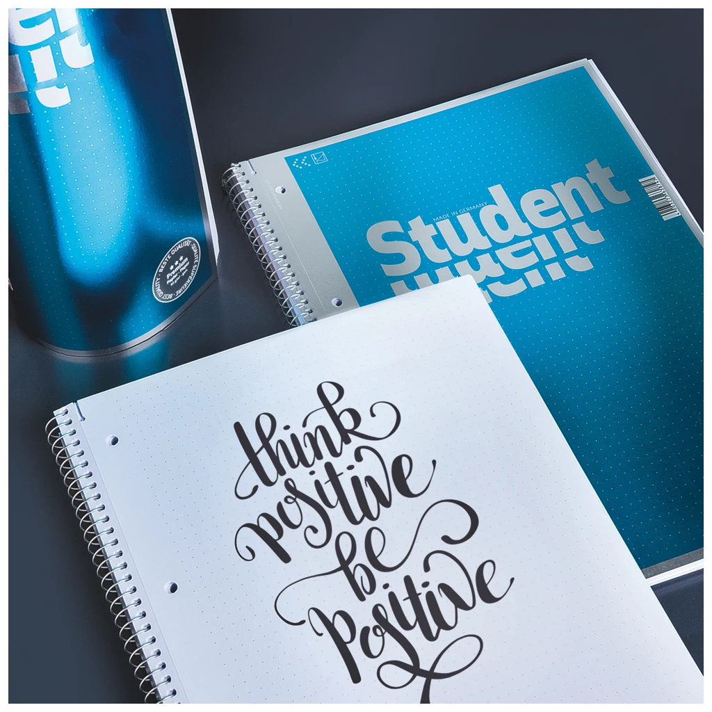 Collegeblock Premium Student | A4, punktiert, 80 Blatt, blau