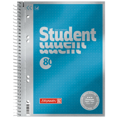 Collegeblock Premium Student | A5, punktiert, 80 Blatt, blau