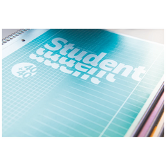 Collegeblock Premium Student „DUO“ | A4, kariert/liniert, 80 Blatt, petrol