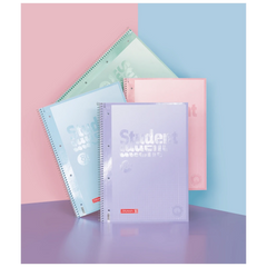 Collegeblock Premium Student „Pastell 2“ | A4, Lineatur 27, 80 Blatt, sortiert