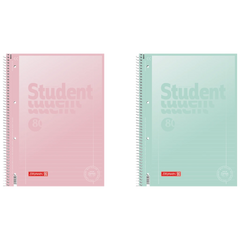 Collegeblock Premium Student „Pastell“ | A4, Lineatur 27, 80 Blatt, sortiert