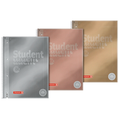 Collegeblock Premium Student Metallic | A4, Lineatur 28, 80 Blatt, sortiert