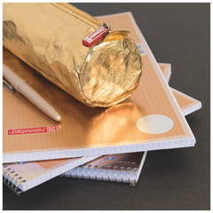 Collegeblock Premium Student Metallic | A4, Lineatur 28, 80 Blatt, sortiert