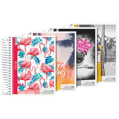 Collegeblock Trend | A6, kariert, 120 Blatt, sortiert