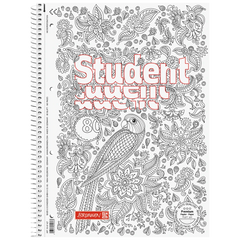 Collegeblock Premium Student „Papagei“ ZENart | A4, Lineatur 27, 80 Blatt, weiß