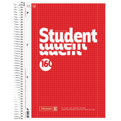 Collegeblock Student | A4, Lineatur 28, 160 Blatt, rot