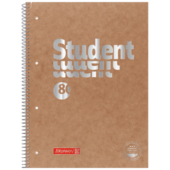 Collegeblock Premium Student FACT!plus | A4, Lineatur 27, 80 Blatt, braun