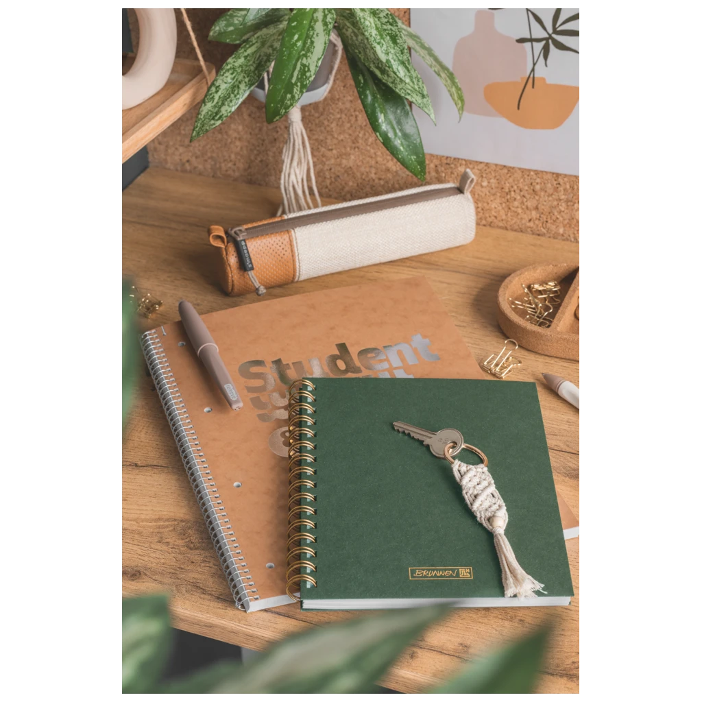 Collegeblock Premium Student FACT!plus | A4, Lineatur 27, 80 Blatt, braun