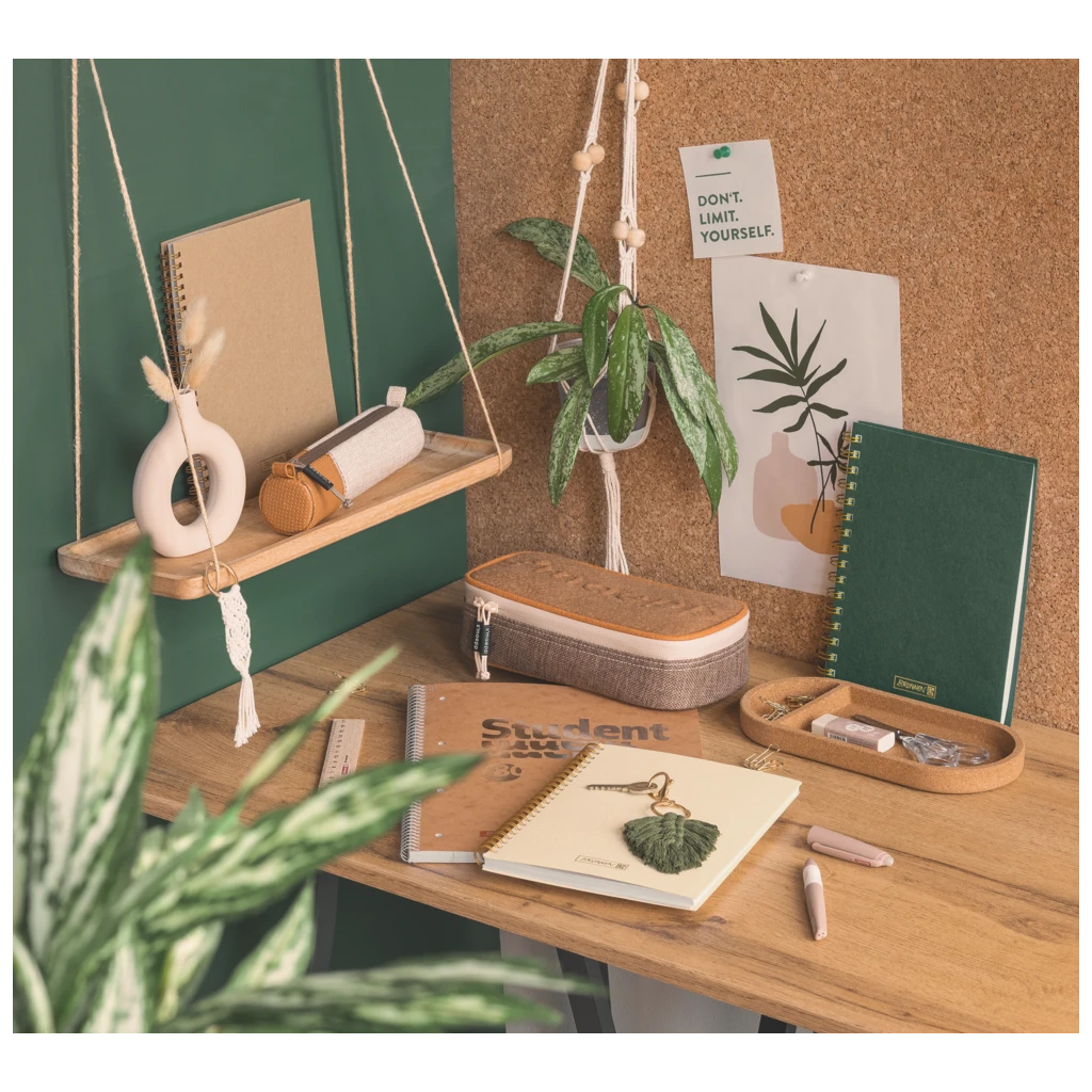 Collegeblock Premium Student FACT!plus | A4, Lineatur 27, 80 Blatt, braun