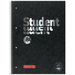 Collegeblock Premium Student FACT!plus | A4, Lineatur 27, 80 Blatt, schwarz