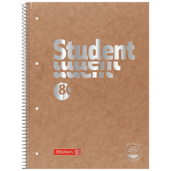 Collegeblock Premium Student FACT!plus | A4, Lineatur 28, 80 Blatt, braun