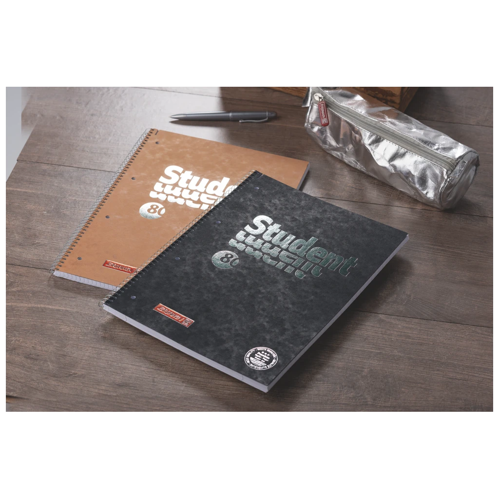 Collegeblock Premium Student FACT!plus | A4, Lineatur 28, 80 Blatt, braun