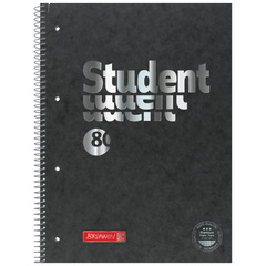 Collegeblock Premium Student FACT!plus | A4, Lineatur 28, 80 Blatt, schwarz/silber