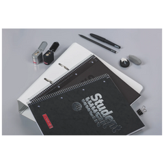 Collegeblock Premium Student FACT!plus | A4, Lineatur 28, 80 Blatt, schwarz