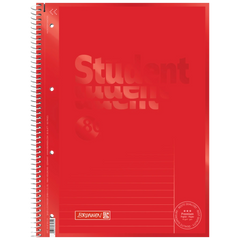 Collegeblock Premium Student Colour Code | A4, Lineatur 25, 80 Blatt, red