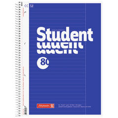 Collegeblock Student | A4, Lineatur 25, 80 Blatt, blau