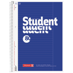 Collegeblock Student | A4, Lineatur 25, 80 Blatt, blau