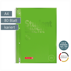 Collegeblock Premium Student Colour Code | A4, Lineatur 26, 80 Blatt, kiwi