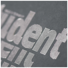 Collegeblock Premium Student „Hardwired“ | A4, Lineatur 27, 80 Blatt, schwarz