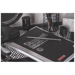 Collegeblock Premium Student „Hardwired“ | A4, Lineatur 27, 80 Blatt, schwarz