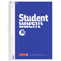 Collegeblock Student | A4, Lineatur 27, 80 Blatt, blau