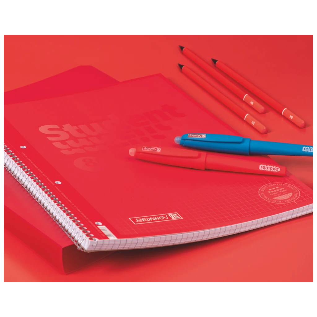 Collegeblock Premium Student Colour Code | A4, Lineatur 28, 80 Blatt, red