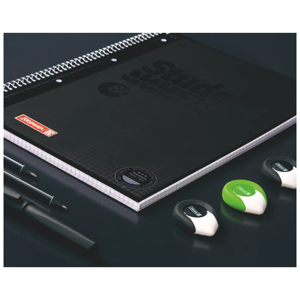 Collegeblock Premium Student Colour Code | A4, Lineatur 28, 80 Blatt, onyx