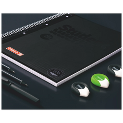 Collegeblock Premium Student Colour Code | A4, Lineatur 28, 80 Blatt, onyx