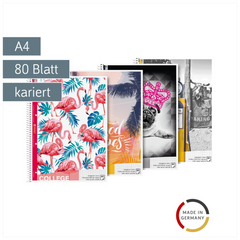 Collegeblock „Trend“ | A4, Lineatur 28, 80 Blatt, sortiert