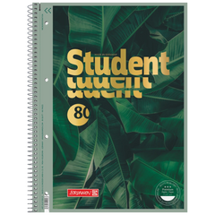 Collegeblock Premium Student „Jungle“ | A4, Lineatur 28, 80 Blatt, dunkelgrün