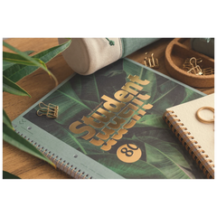 Collegeblock Premium Student „Jungle“ | A4, Lineatur 28, 80 Blatt, dunkelgrün