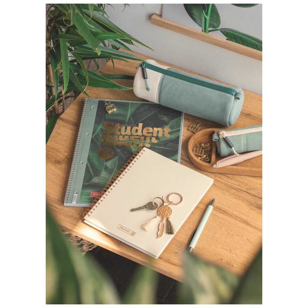 Collegeblock Premium Student „Jungle“ | A4, Lineatur 28, 80 Blatt, dunkelgrün