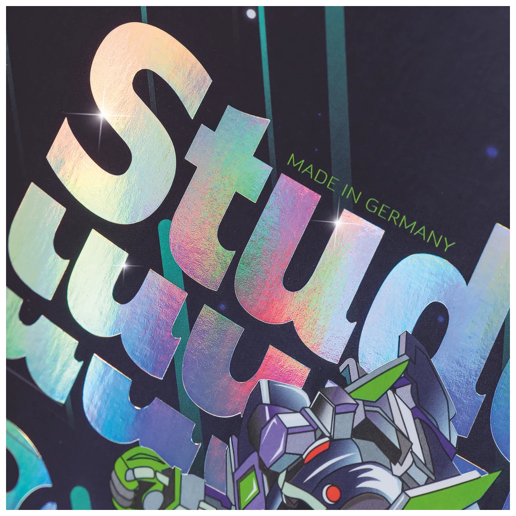 Collegeblock Premium Student Robot Heroes | A4, Lineatur 28, 80 Blatt, dunkelblau/mint