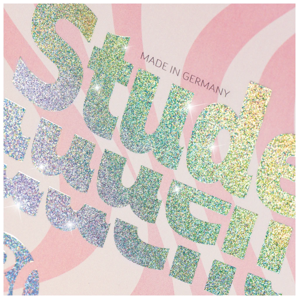 Collegeblock Premium Student Happy Hippie | A4, Lineatur 28, 80 Blatt, rosa/mint