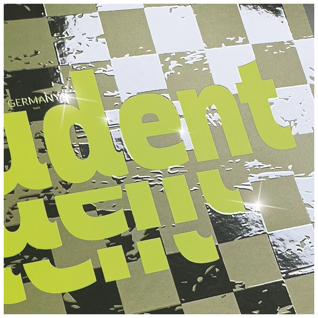 Collegeblock Premium Student Fast Wheels | A4, Lineatur 28, 80 Blatt, grün/mehrfarbig