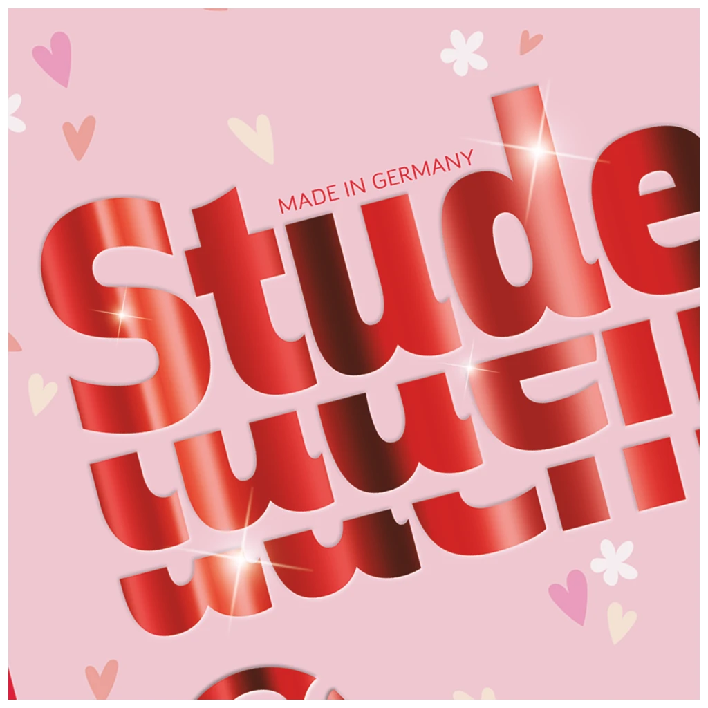 Collegeblock Premium Student Fruity Love | A4, Lineatur 28, 80 Blatt, rosa/mehrfarbig