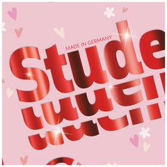 Collegeblock Premium Student Fruity Love | A4, Lineatur 28, 80 Blatt, rosa/mehrfarbig