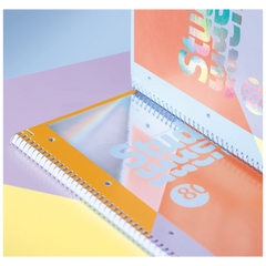Collegeblock Premium Student „Intoxicate“ | A4, Lineatur 28, 80 Blatt, koralle/violett