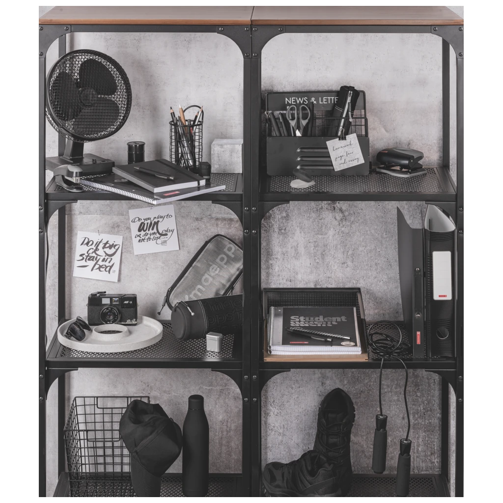 Collegeblock Premium Student „Hardwired“ | A4, Lineatur 28, 80 Blatt, schwarz