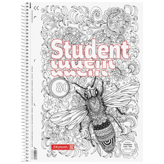 Collegeblock Premium Student „Biene“ ZENart | A4, punktiert, 80 Blatt, weiß