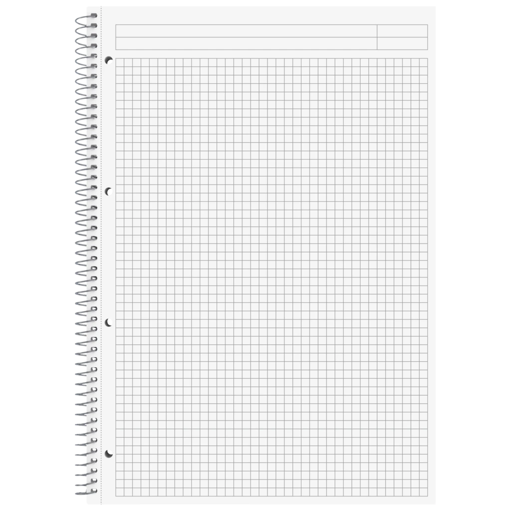 Spiralnotizbuch Premium Metallic | A4, kariert, anthrazit