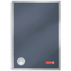 Spiralnotizbuch Premium Metallic | A4, kariert, anthrazit