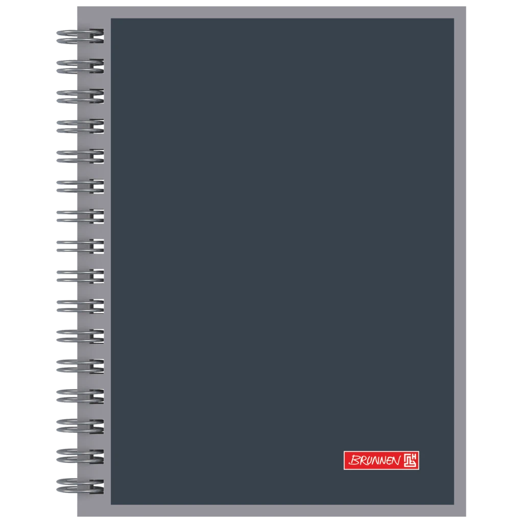 Notizbuch Premium Wire-O | A5, kariert, anthrazit