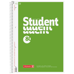 Collegeblock Student | A4, Lineatur 20, 80 Blatt, grün